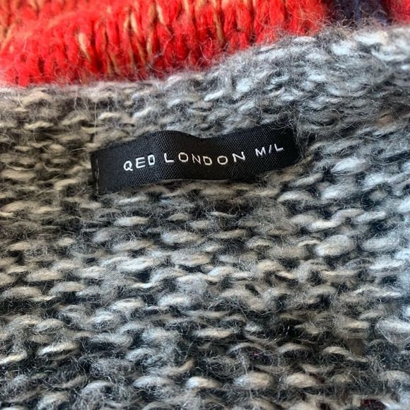 QED London | Multi Colour Knit Long Sleeve Sweater - Picture 4 of 6